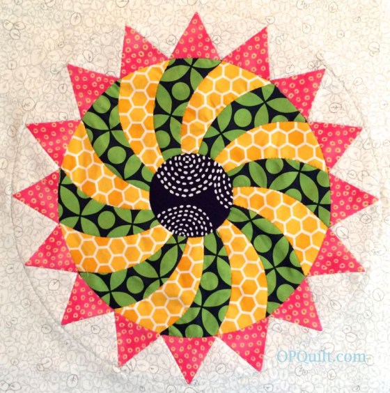 Circles Block 13 EPP_OPQuilt.com