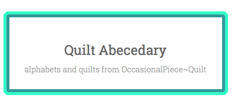 Quilt Abecedary title