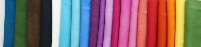 rainbow of felted wools