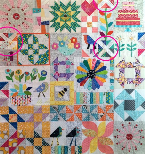 Sampler Quilt 2015with Sigs