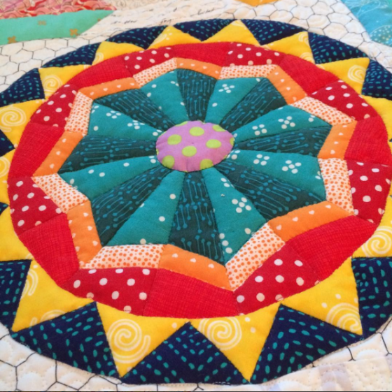 Shine Circle quilted