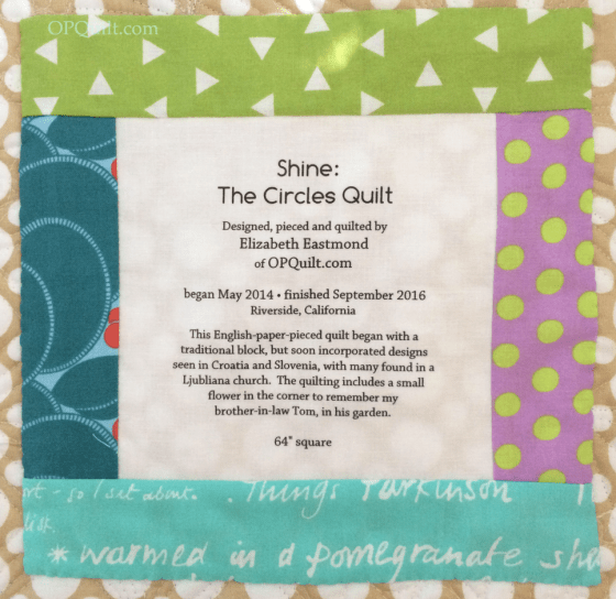 7shinecirclesquilt_label