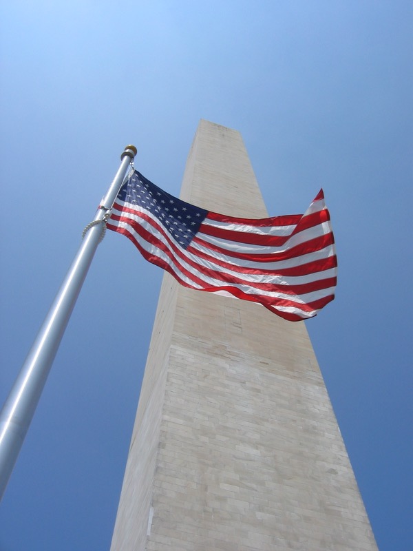 Flag Washington Monumnet