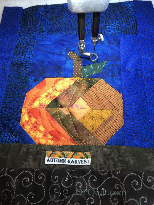 Tiny Pumpkin Quilt_quilting