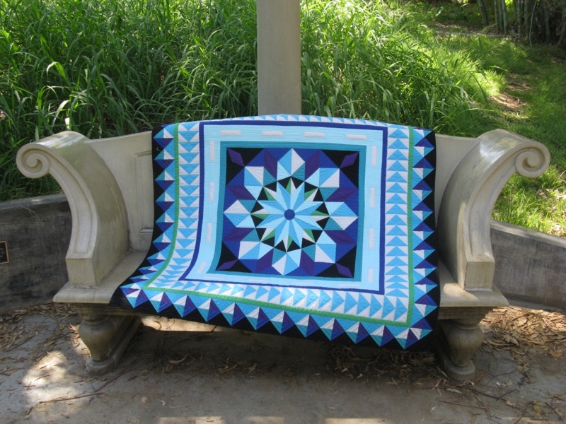 Northern Lights Medallion on bench