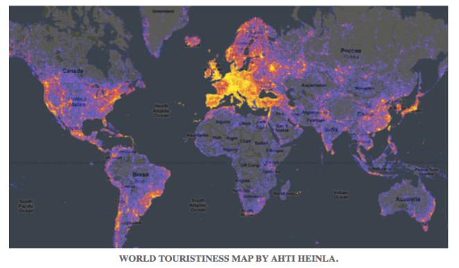 heat map_world touristiness map