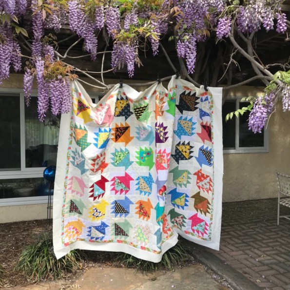 Baskets of Food quilt top