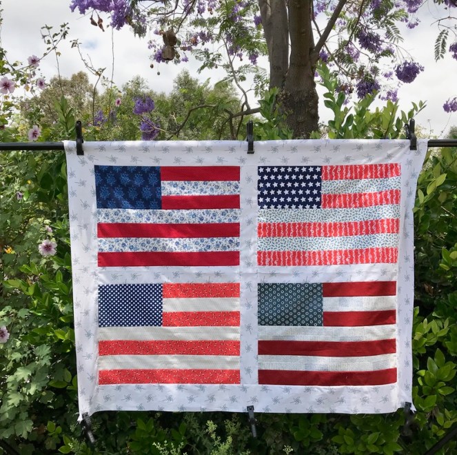 Betsy’s Creation: Flag Quilt Top