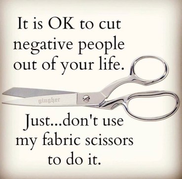 Scissors and Negative People