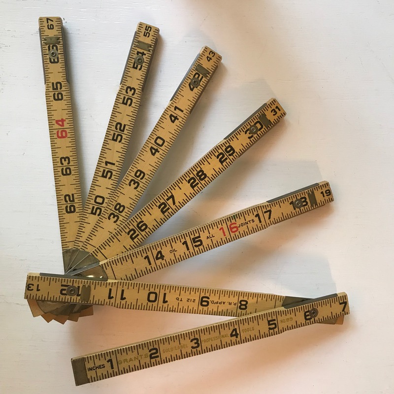 Vintage Folding Ruler