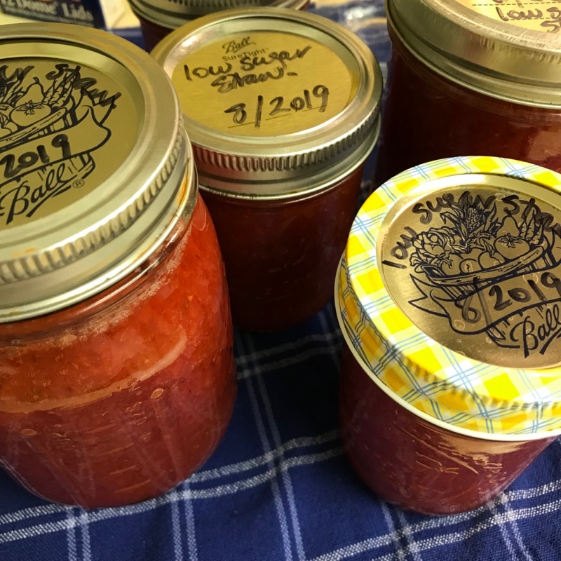 Low Sugar Strawberry Jam