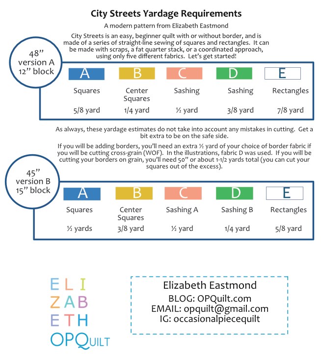 Yardage City Streets