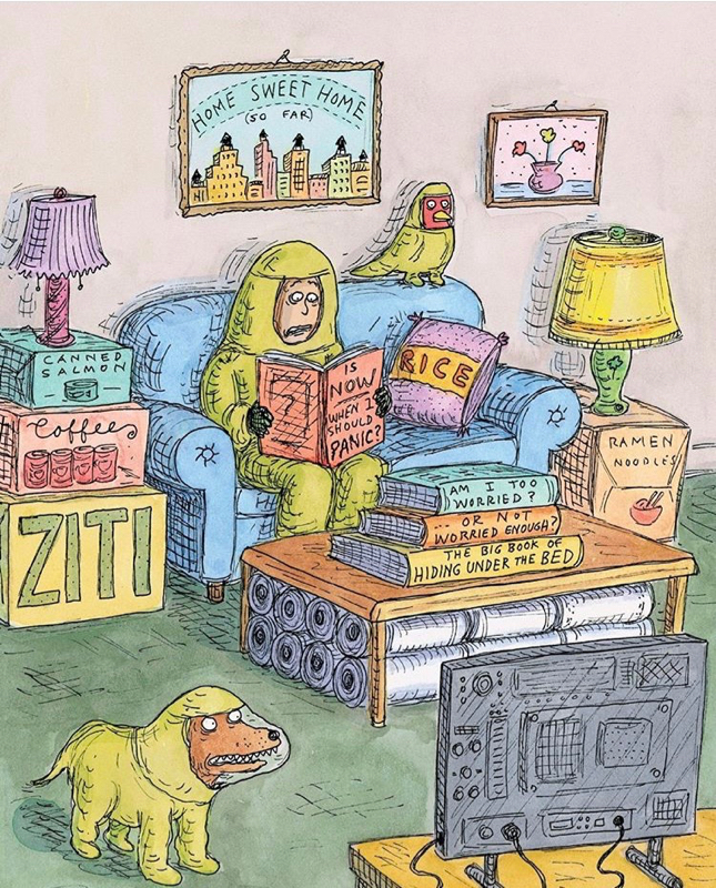 Roz Chast Cartoon April 2020 COVID