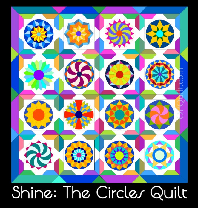 SHINE: The Circles Quilt with QuiltMania • Final&nbsp;Group