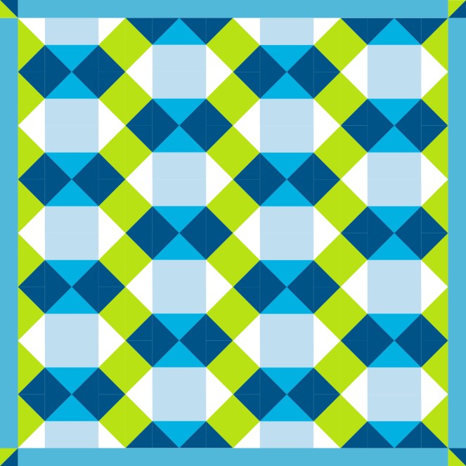 Too Hot to Think • Blockchain Quiltblock Freebie